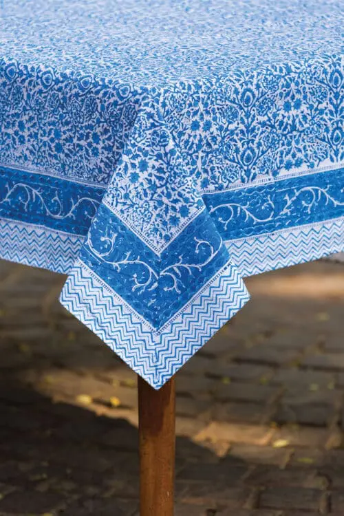 Blue Vine Tablecloth