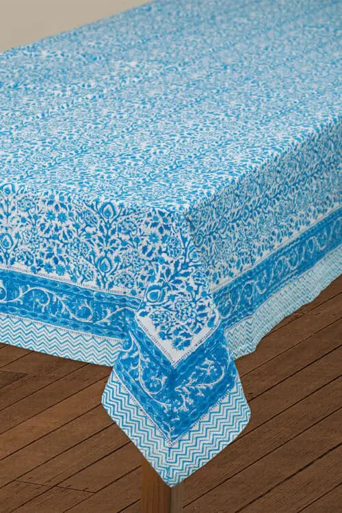 Blue Vine Tablecloth