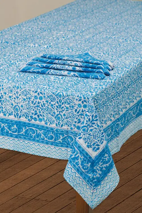 Blue Vine Tablecloth