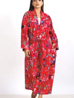 Red Kimono Robe
