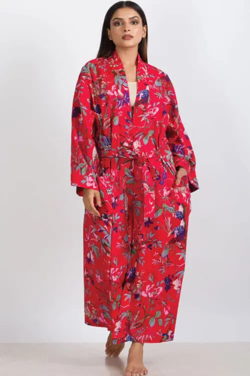 Red Kimono Robe