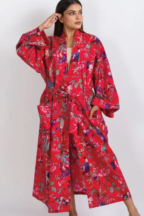Red Kimono Robe