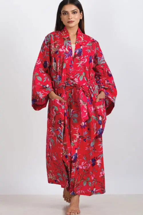 Red Kimono Robe