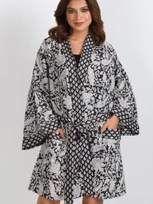 Black Paisley Robe