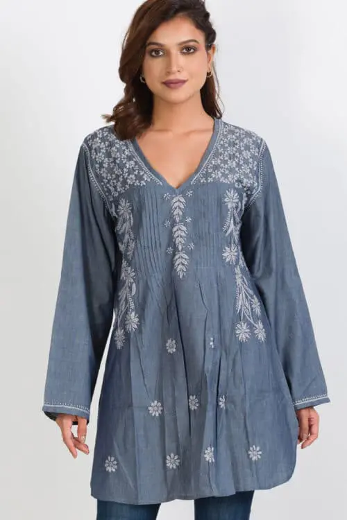 Divya Black Embroidered Tunic