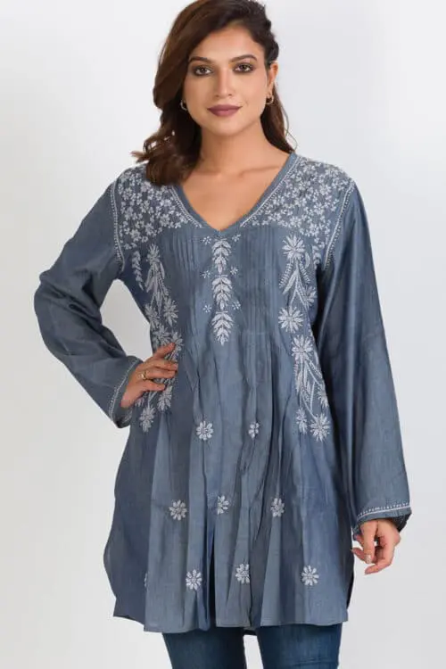 Divya Black Embroidered Tunic