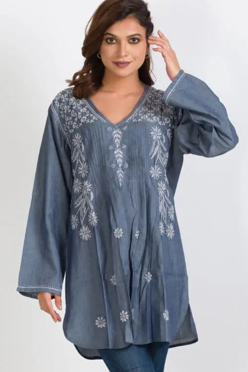 Divya Black Embroidered Tunic
