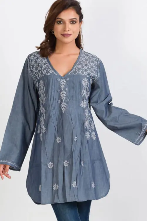 Divya Black Embroidered Tunic