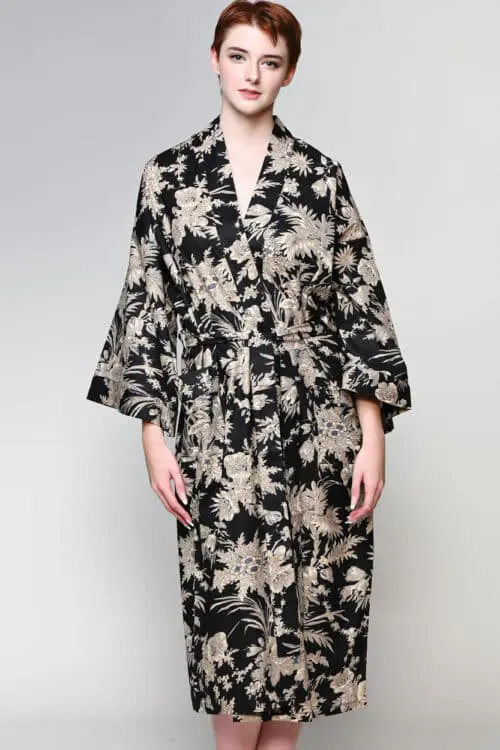 Black Kimono Robe