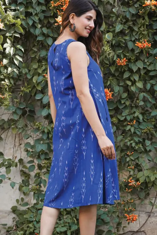 Ikat Indigo Fair Trade Dress