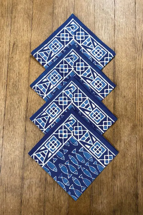 Indigo Fish Napkins