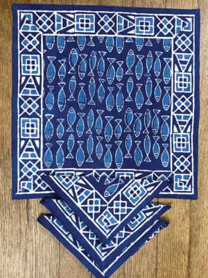 Indigo Fish Napkins