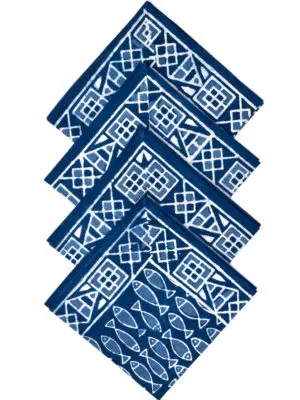 Indigo Fish Napkins