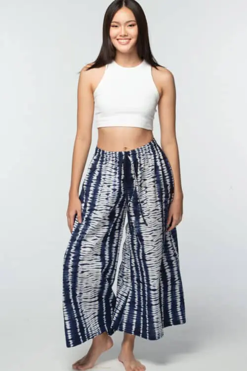 Indigo Shibori Pants