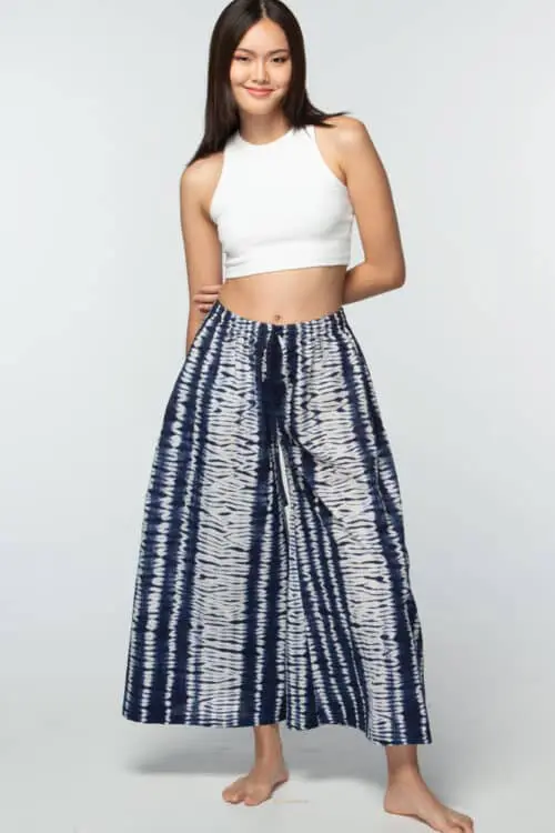 Indigo Shibori Pants