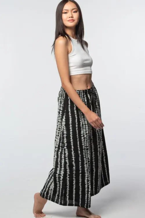 Black Shibori Pants