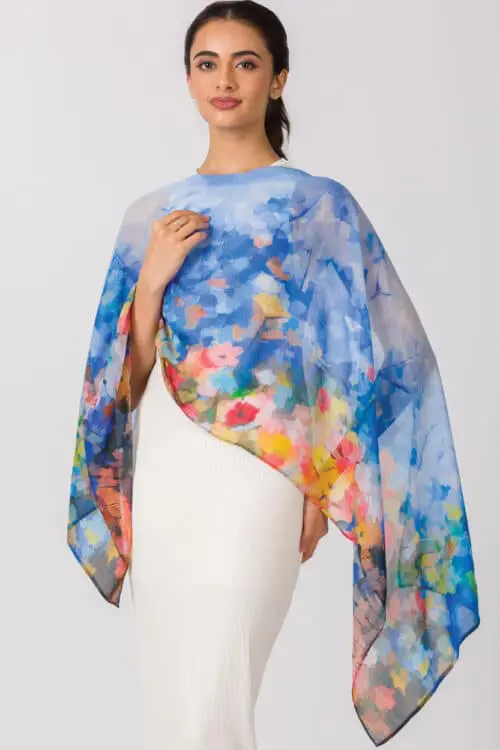 Vandana Watercolor Scarf