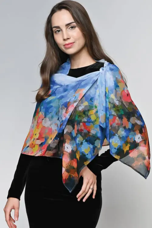 Vandana Watercolor Scarf