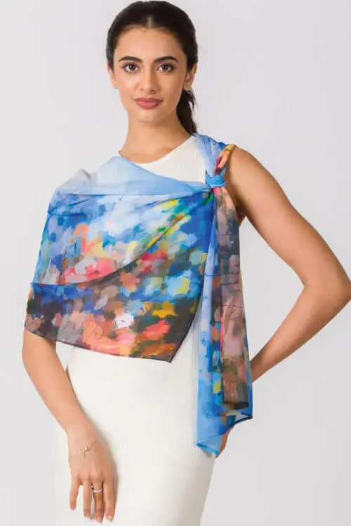 Vandana Watercolor Scarf