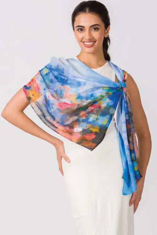 Vandana Watercolor Scarf