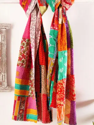 Kantha Sari Scarves