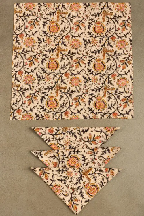 Gold Block Print Napkins
