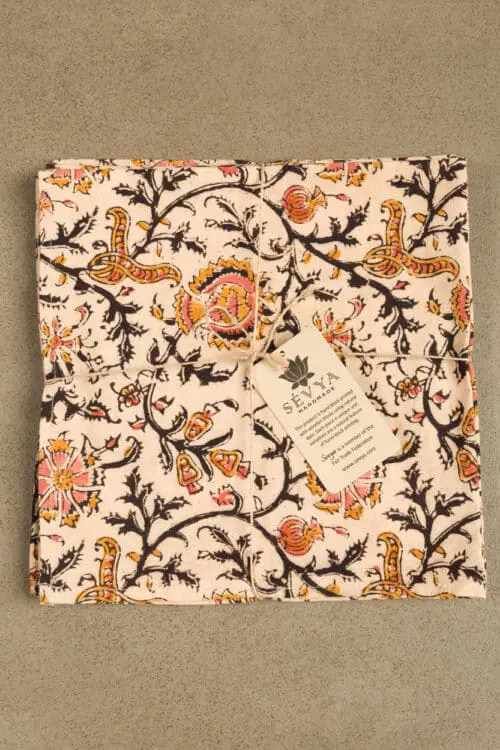 Gold Block Print Napkins