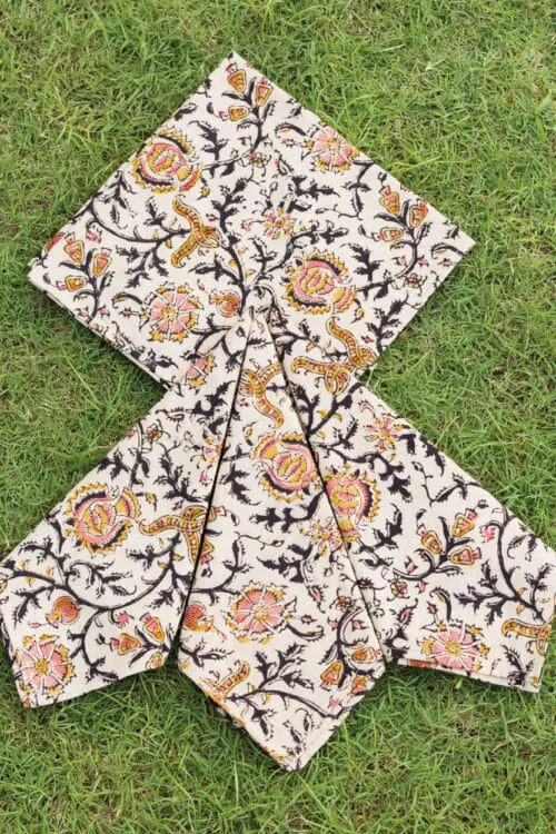 Gold Block Print Napkins