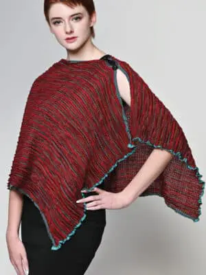 Apeksha Burgundy Wool Wrap