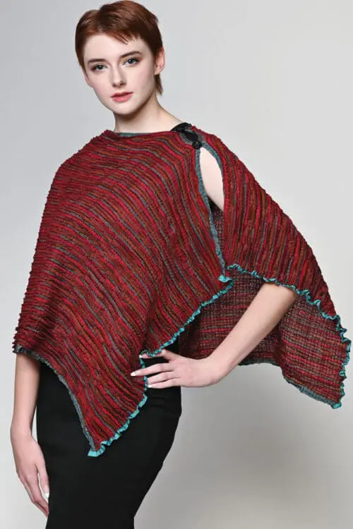 Apeksha Burgundy Wool Wrap