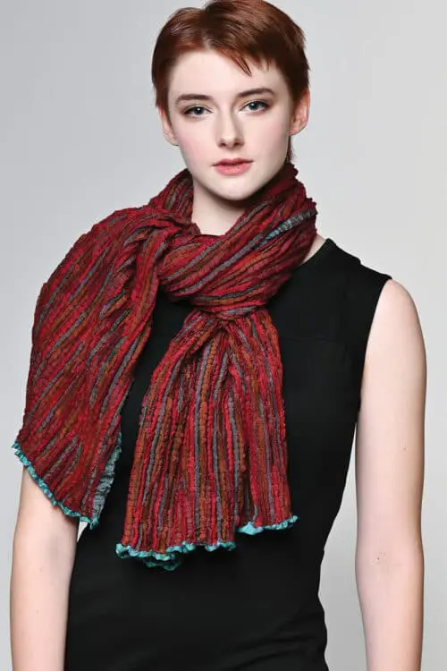 Apeksha Burgundy Wool Wrap