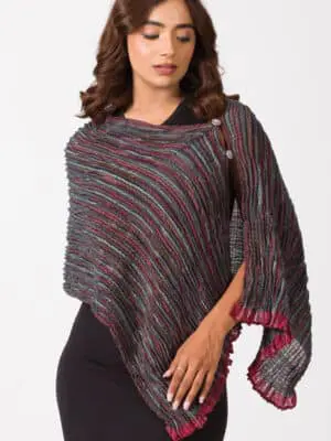 Apeksha Silver Wool Wrap