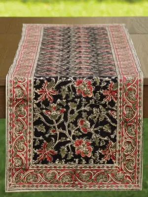 Floral Block Print Table Runners