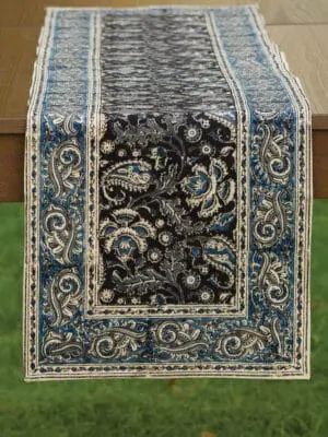 Blue Paisley Table Runner