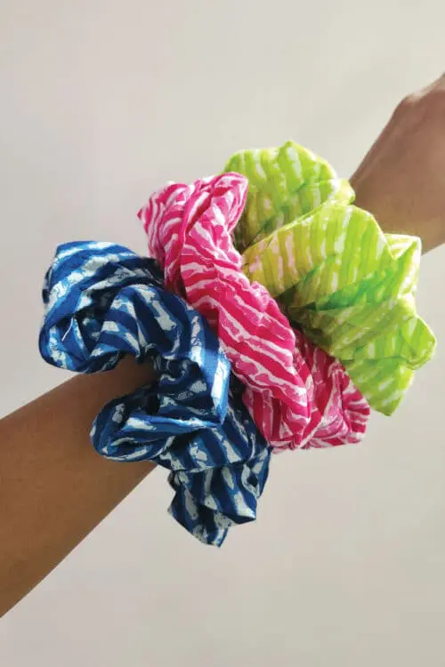 Fair Trade Cotton Scrunchies