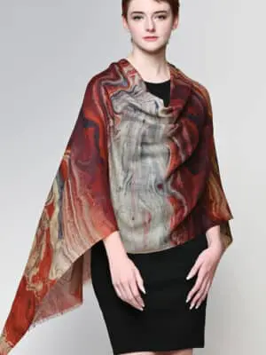 Sakshi Brown Wool Shawl