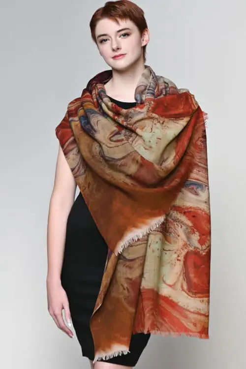 Sakshi Brown Wool Shawl