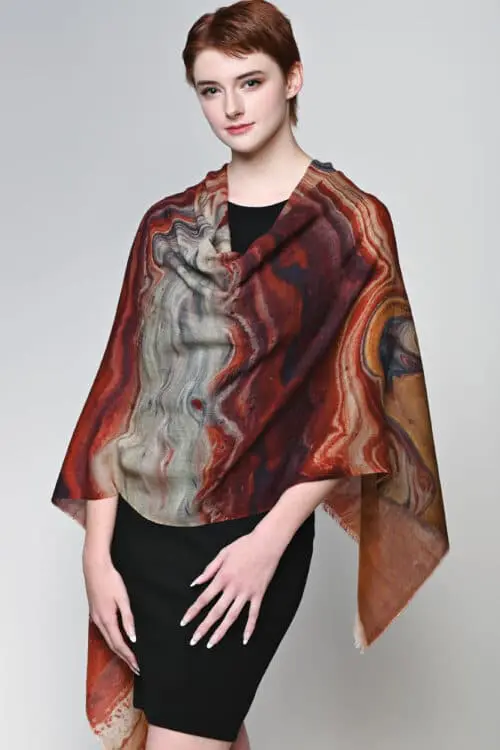 Sakshi Brown Wool Shawl