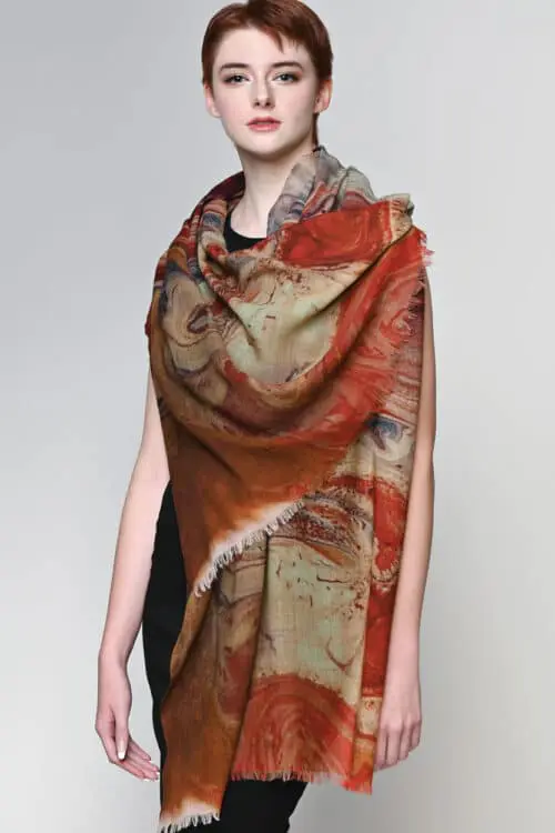 Sakshi Brown Wool Shawl