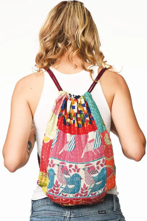 Handmade Kantha Backpack