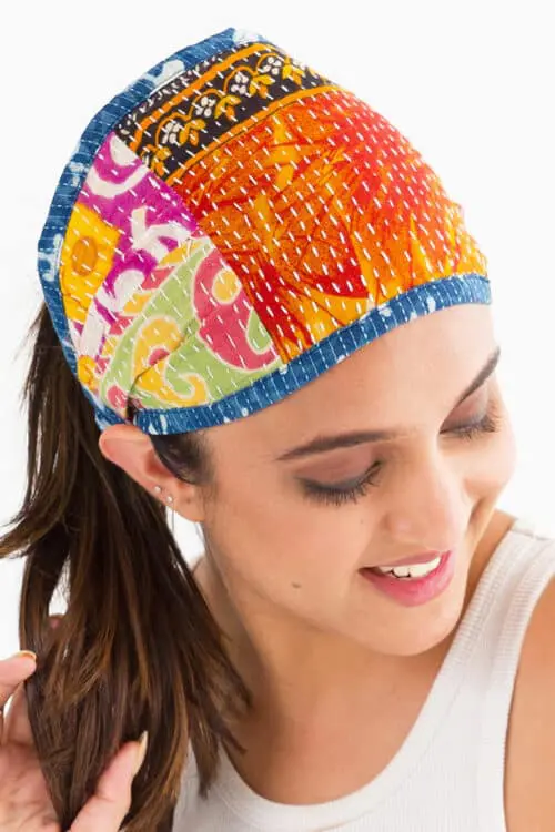 Reversible Kantha Headbands