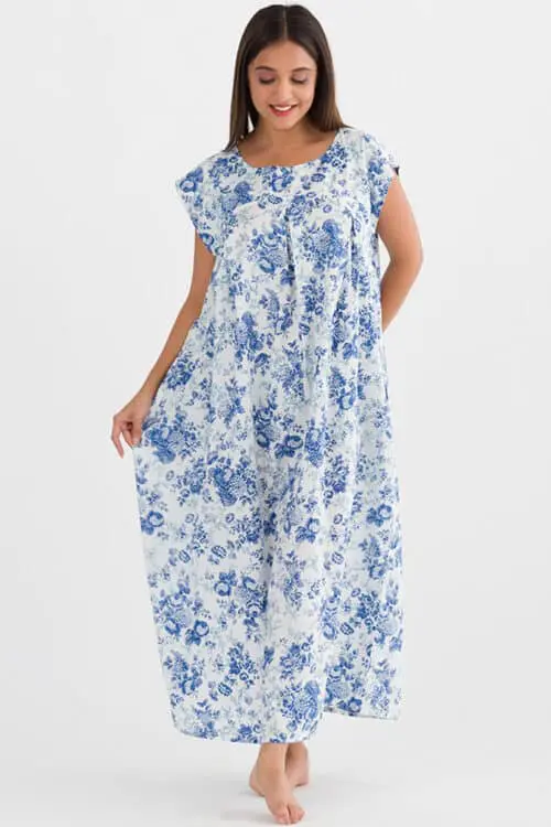 Ishani Blue Floral Dress