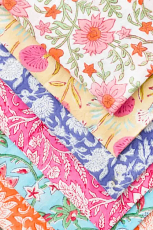 Floral Block Print Napkins