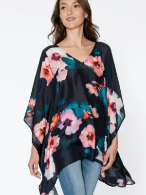 Shalini Pink Floral Caftan Top