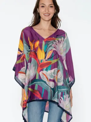 Shalini Purple Caftan Top