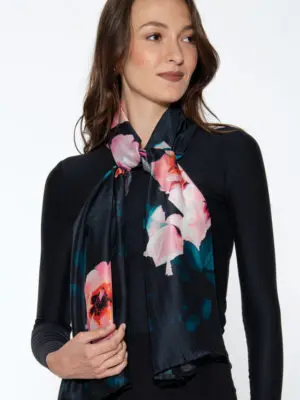 Samiya Pink Floral Scarf