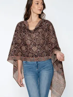 Black Kalamkari Scarf