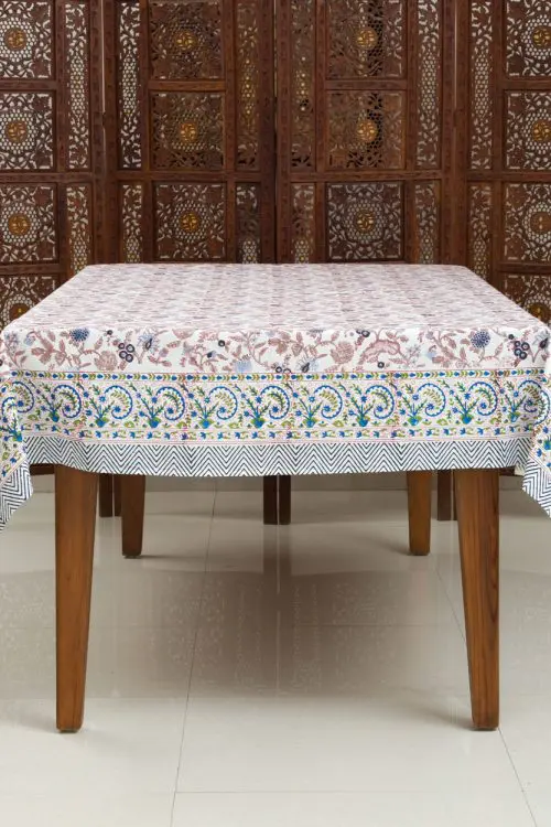 Mauve Floral Tablecloth