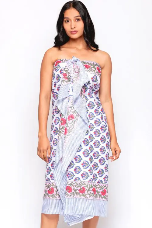 Sunanda Floral Cotton Sarong