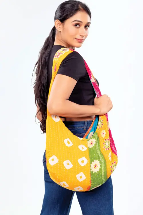 Handmade Kantha Tote Bag